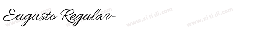 Eugusto Regular字体转换